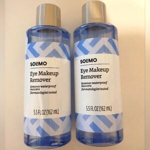 2 x Solimo Eye Makeup Waterproof Mascara Remover 5.5 FL oz